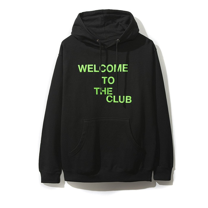 Anti Social Social Club Welcome To Club Black Hoodie