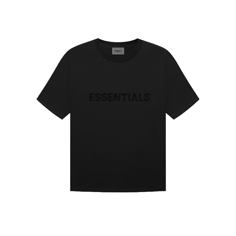 Áo Fear of God Essentials Boxy T-Shirt Applique Logo (SS20) Black