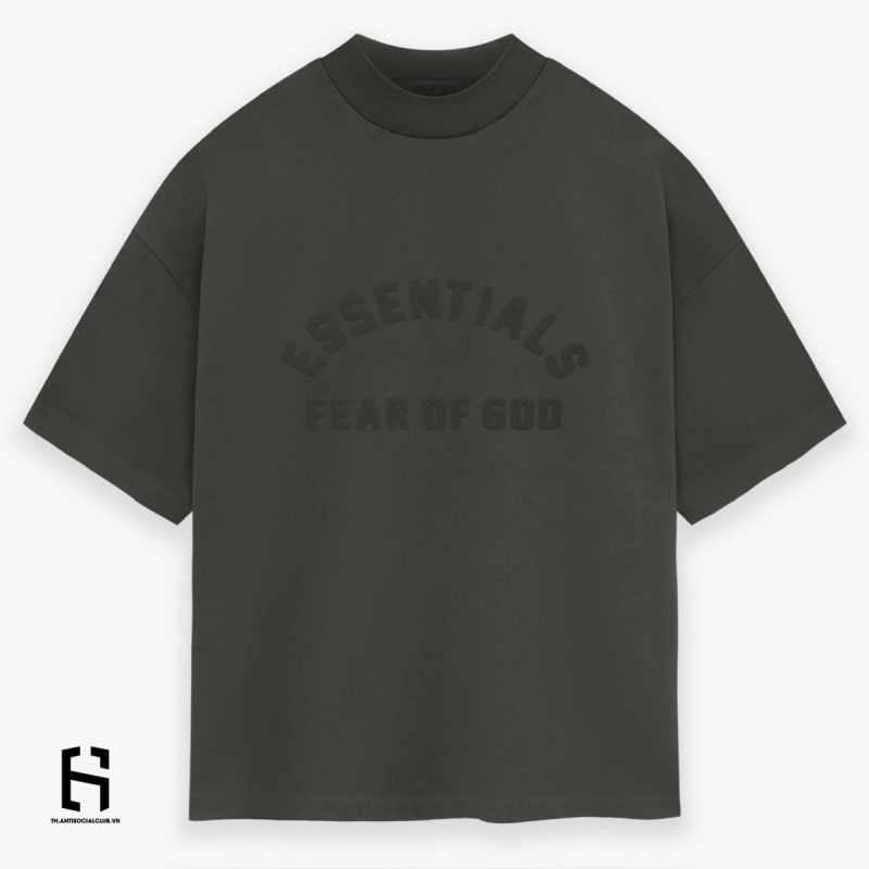Áo Thun Fear Of God Essentials Heavy Crewneck Tee Ink SS24