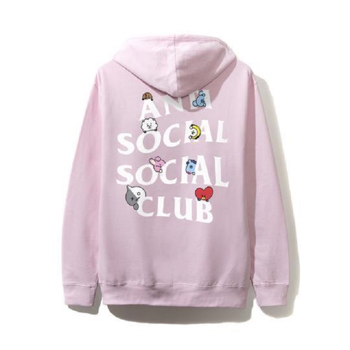 Anti Social Social Club Peekaboo Pink Hoodie