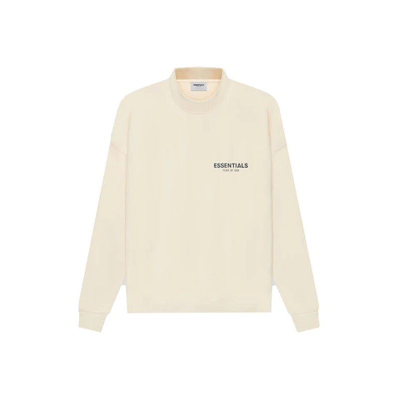 Áo Sweater FEAR OF GOD ESSENTIALS Core Collection Pullover Mockneck Light Heather Cream