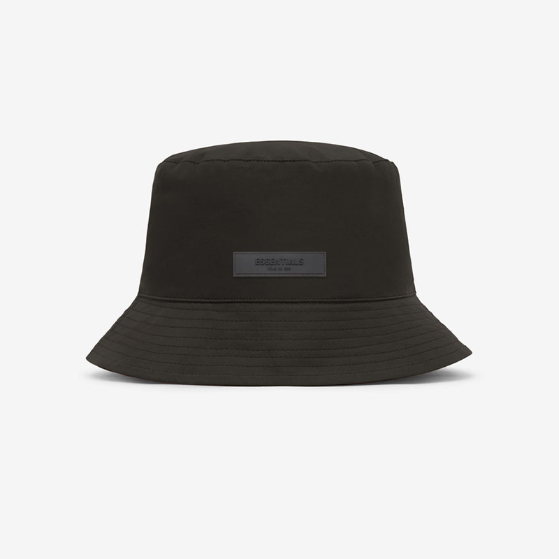 Fear Of God Essentials Off Black Bucket Hat