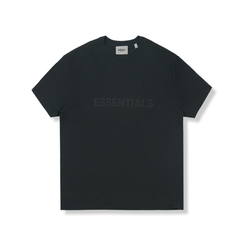 FEAR OF GOD ESSENTIALS 3D Silicon Applique Boxy T-Shirt Dark Navy SS20