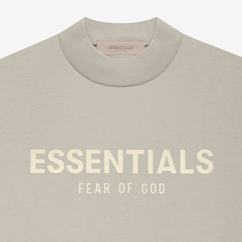 Fear Of God Essentials Kids Gray Raglan LS Tee Dress