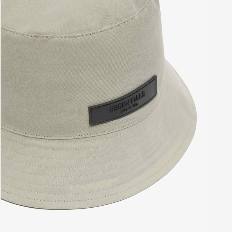 Fear Of God Essentials Gray Raglan Bucket Hat