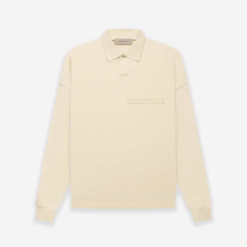 Fear Of God Essentials Off-White Long Sleeve Polo