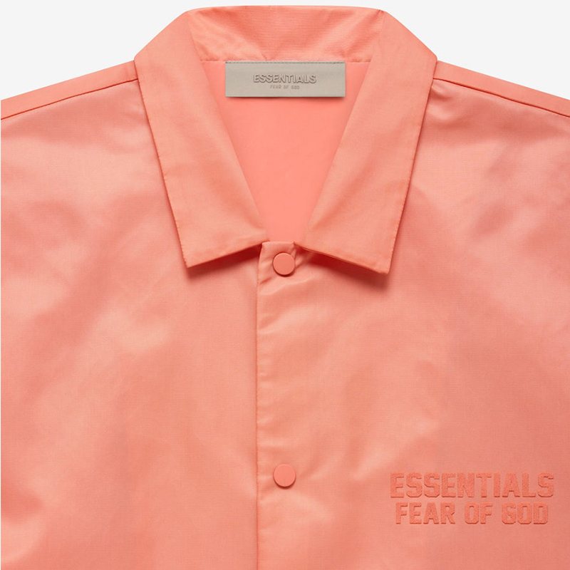Fear Of God Essentials Pink Nylon Shirt