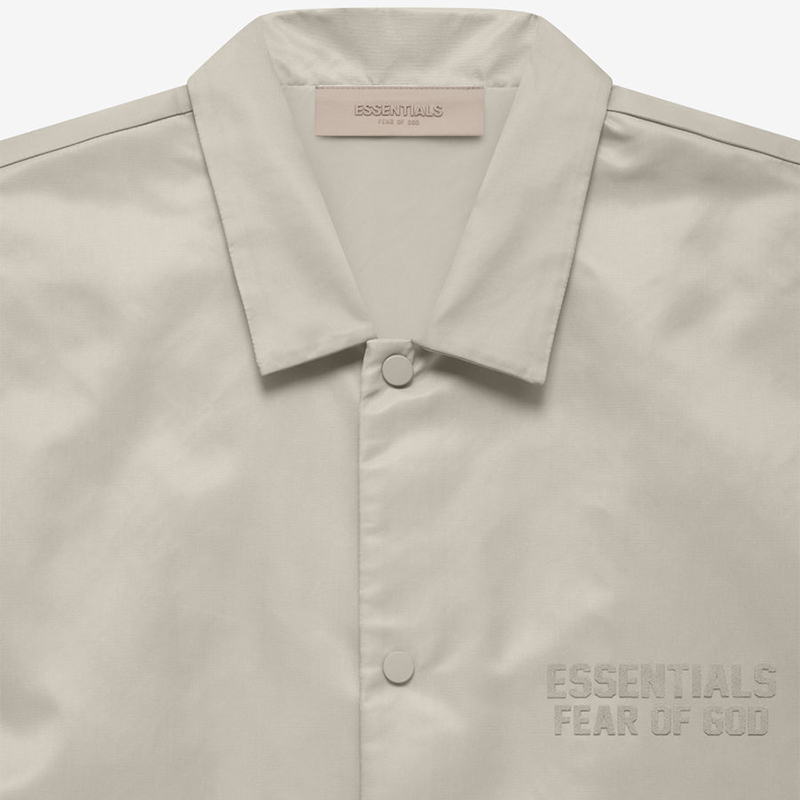 Fear Of God Essentials Gray Raglan Nylon Shirt