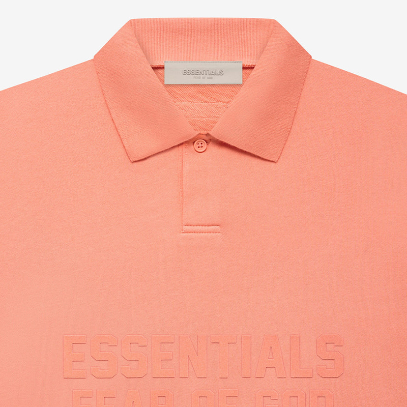 Fear Of God Essentials Pink LS Polo
