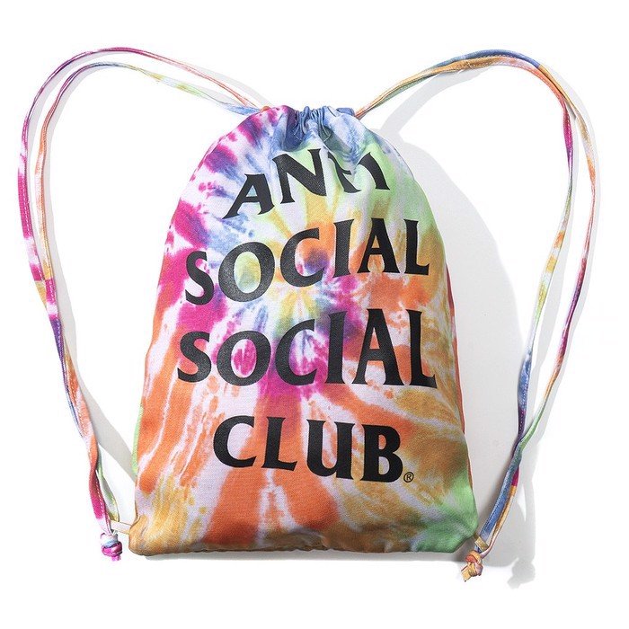 Anti Social Social Club Estilo Hippie Tie Dye Rainbow Bag