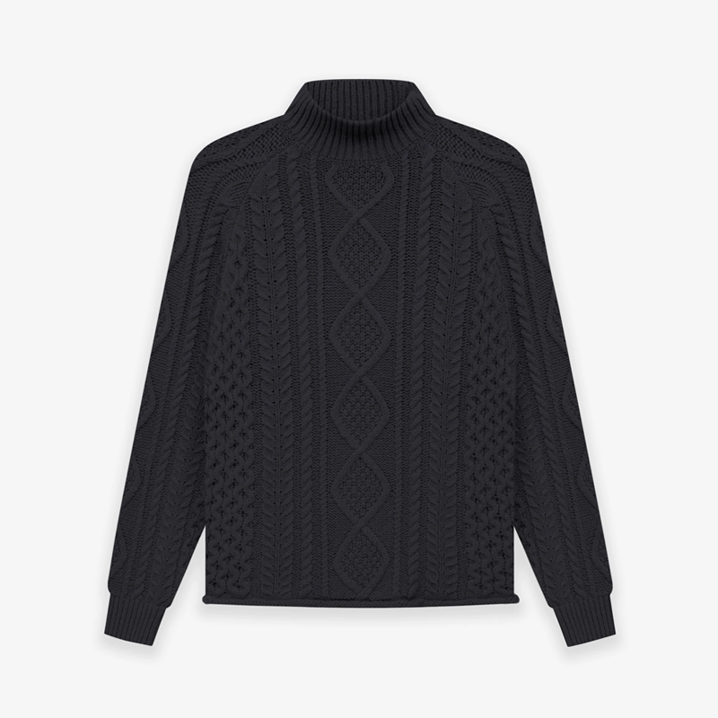 Áo FEAR OF GOD ESSENTIALS Cable Knit Turtleneck Iron