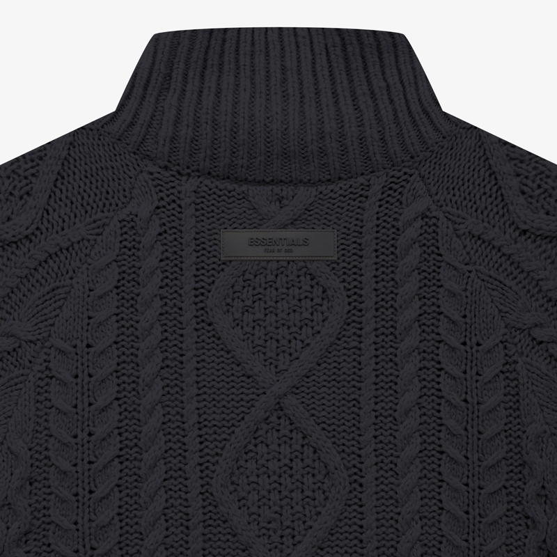 Áo FEAR OF GOD ESSENTIALS Cable Knit Turtleneck Iron