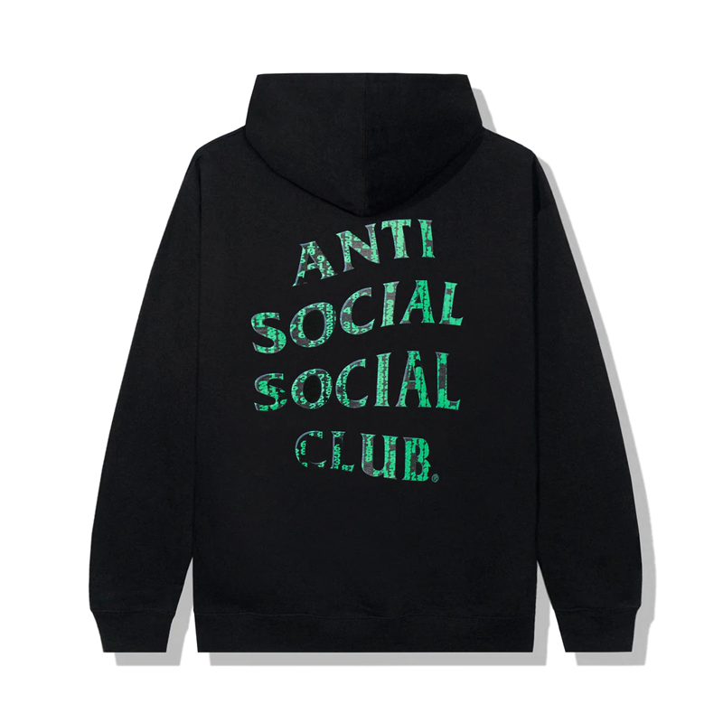 Anti Social Social  Club Glitch Black Hoodie