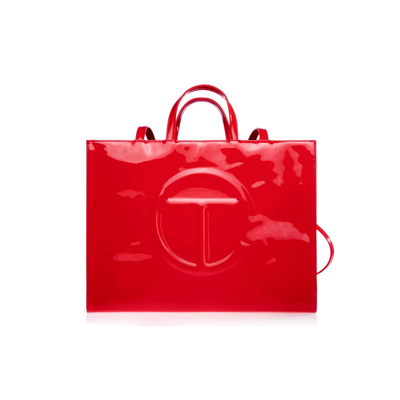 Túi Telfar Shopping Bag Patent Red Large