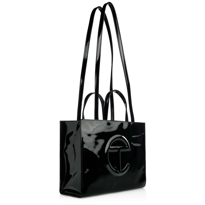 Túi Telfar Shopping Bag Patent Black Medium