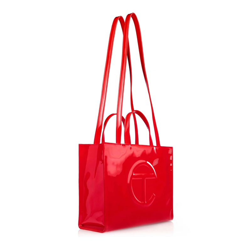 Túi Telfar Shopping Bag Patent Red Medium