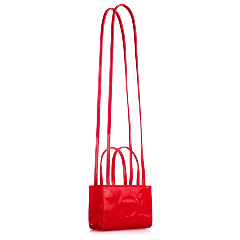 Túi Telfar Shopping Bag Patent Red Small