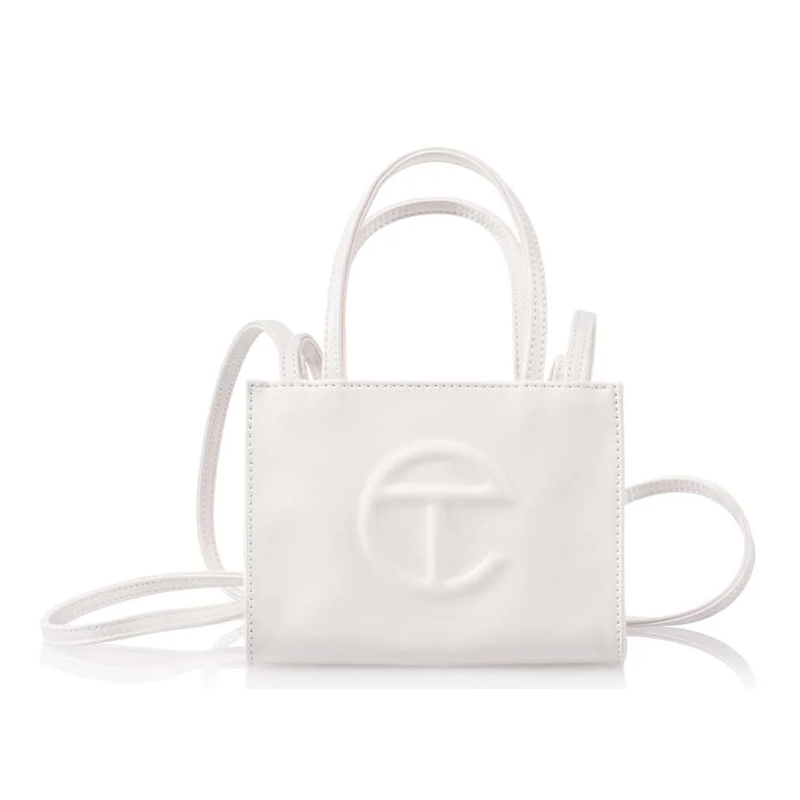 T I Telfar Shopping Bag White Small