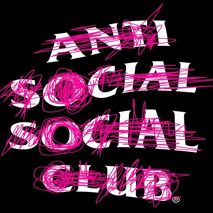 Anti Social Social  Club Never Mind Black Tee