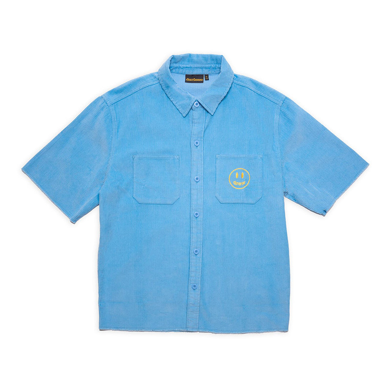 Drew House Corduroy SS Shirt Pacific Blue