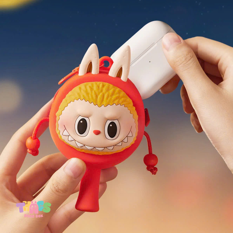 POPMART LABUBU THE MONSTERS Let's Have Fun Together Series-Rattle-drum Earphone Case